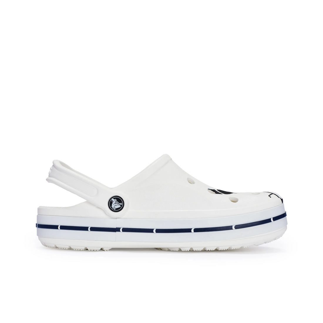 Custom Crocs White Black Cartoon