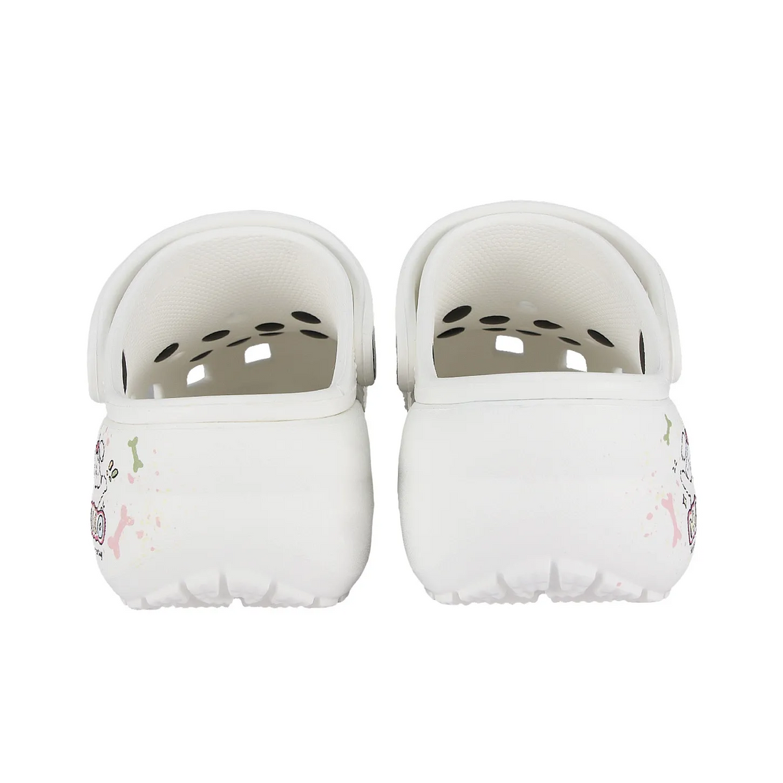 Custom Crocs White Stars Cartoon Decorations