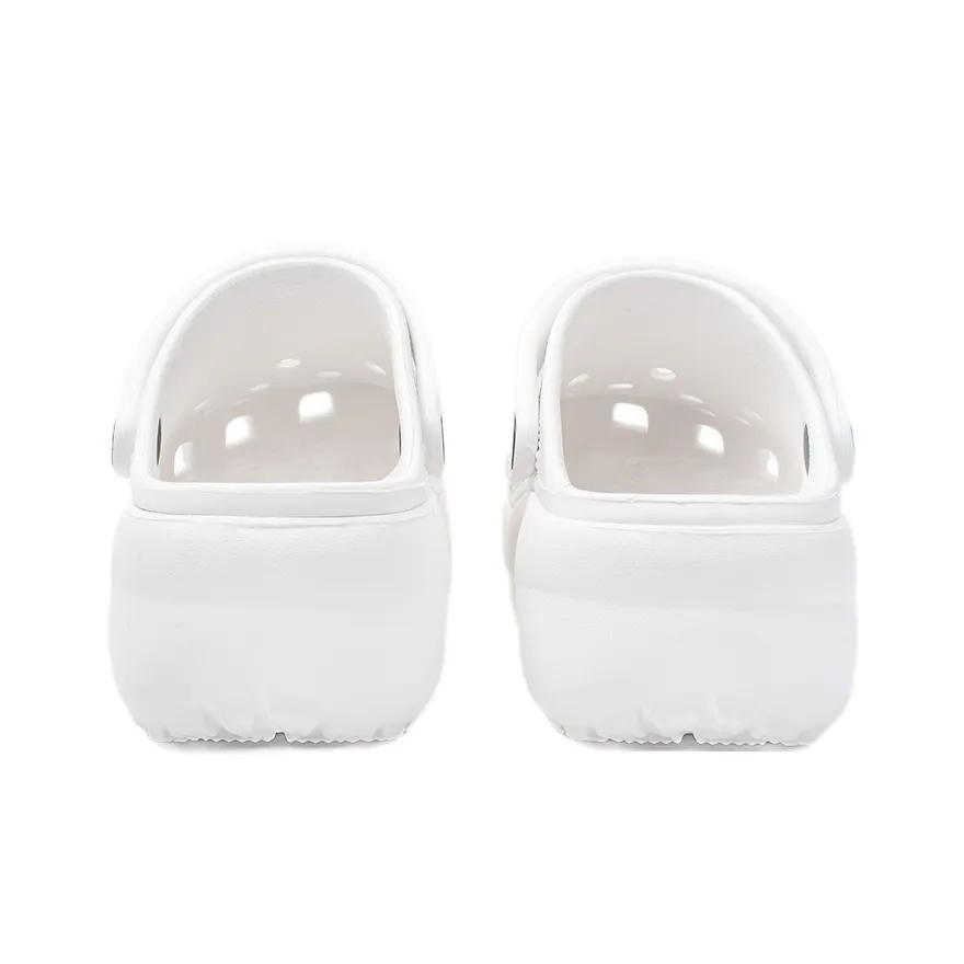 Custom Crocs White With Cartoon Decorations