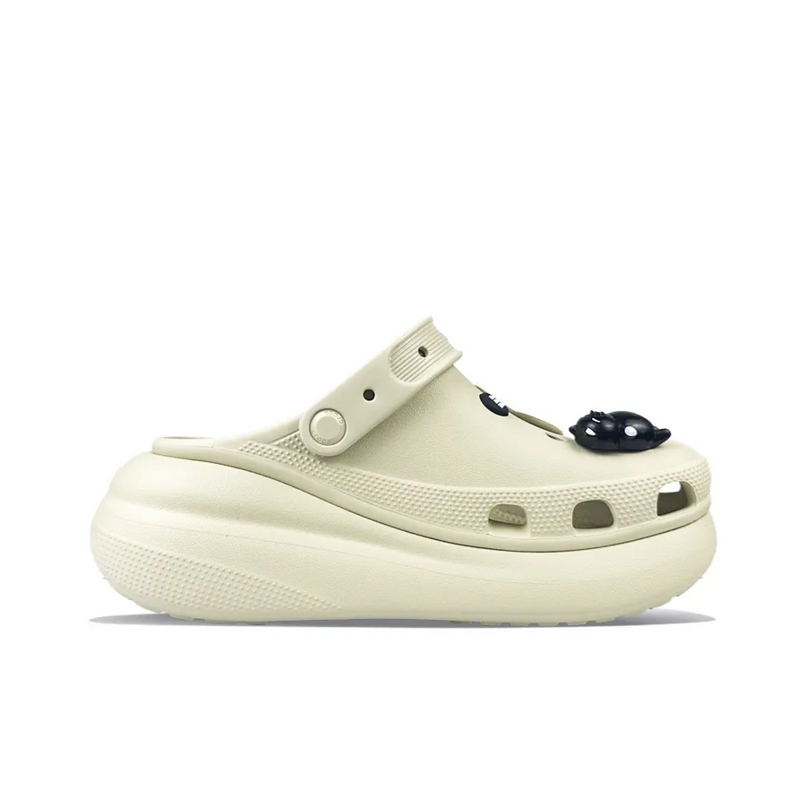 Custom Crocs Beige Black White Cat Theme
