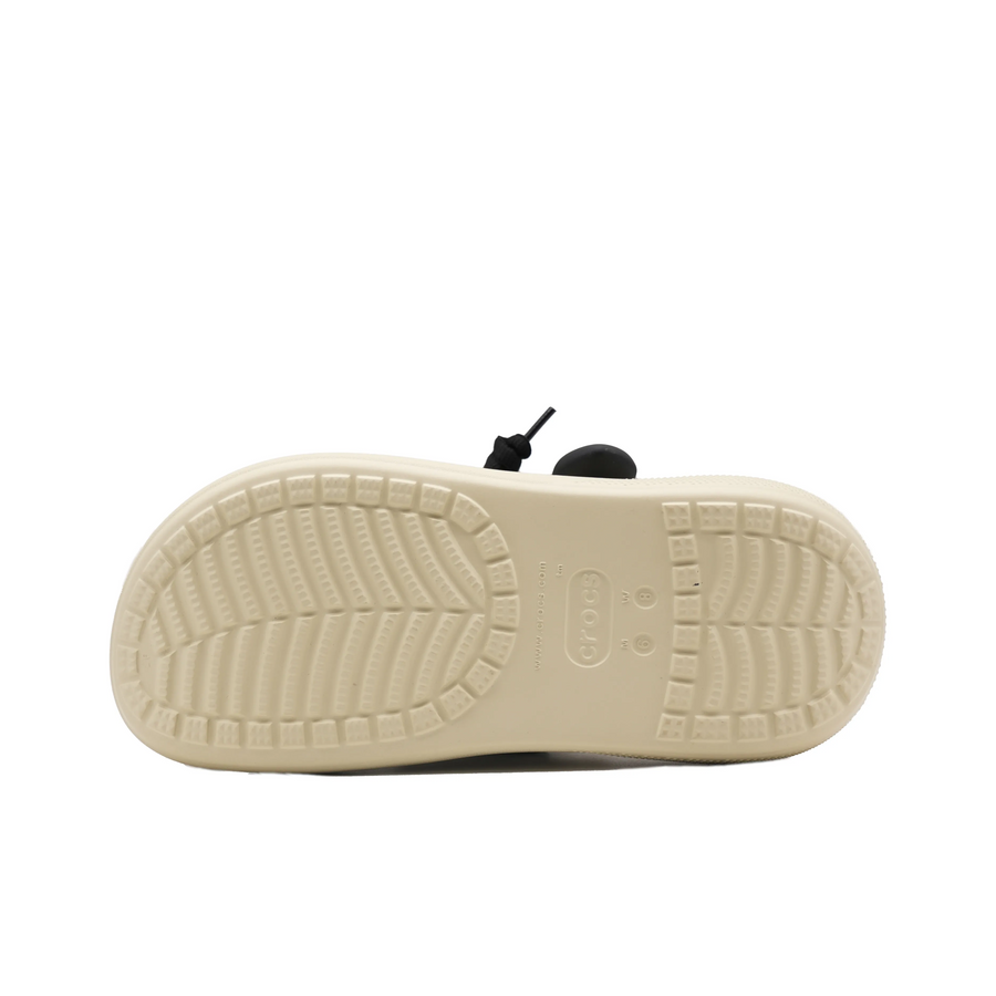 Custom Crocs Beige Black Butterflies