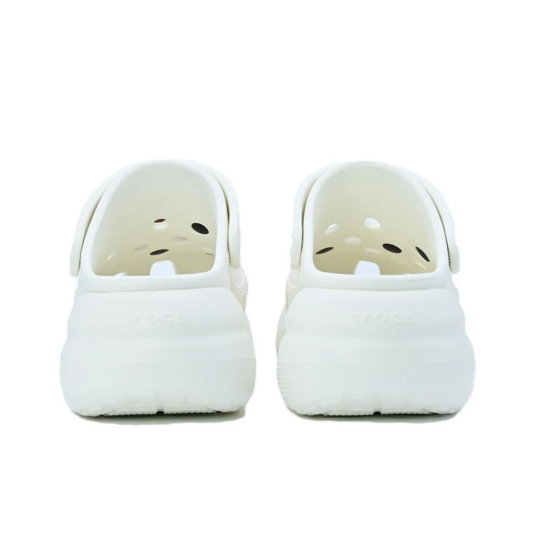 Custom Crocs White With Cartoon Bear Accessories
