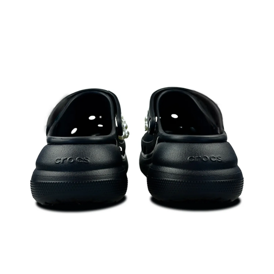 Custom Crocs Black With Star Pearl Accessories