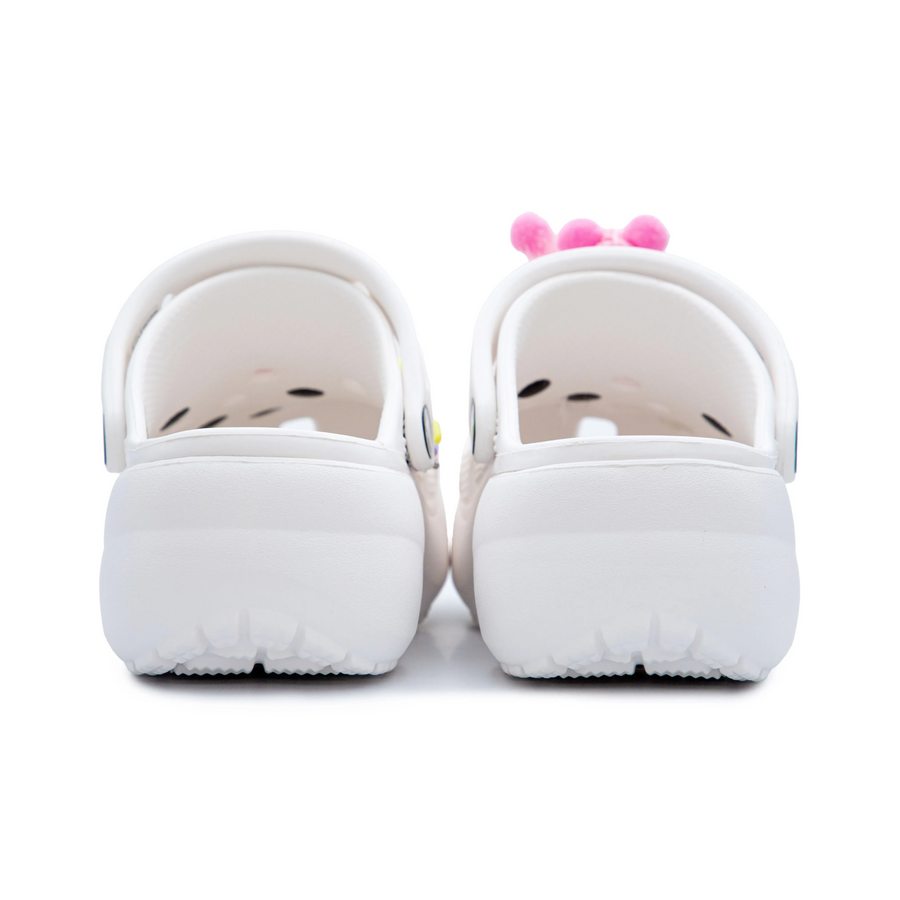 Custom Crocs White Pink Barbie Theme