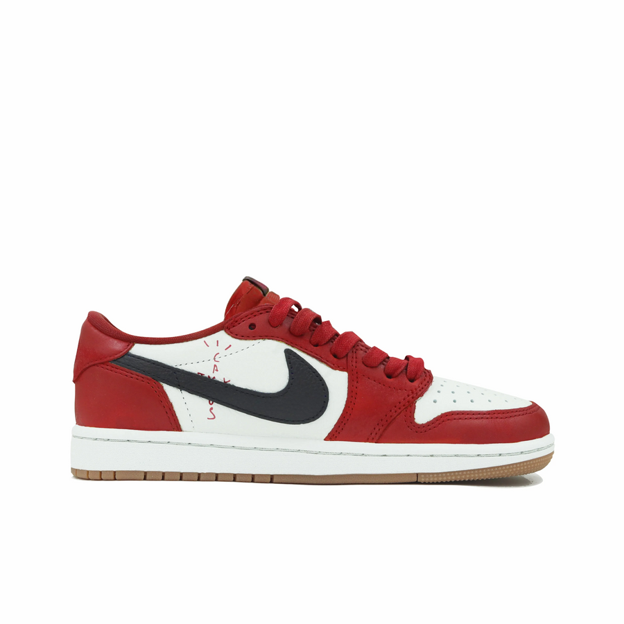 Travis Scott Jordan 1 Custom Jordans Red White Black