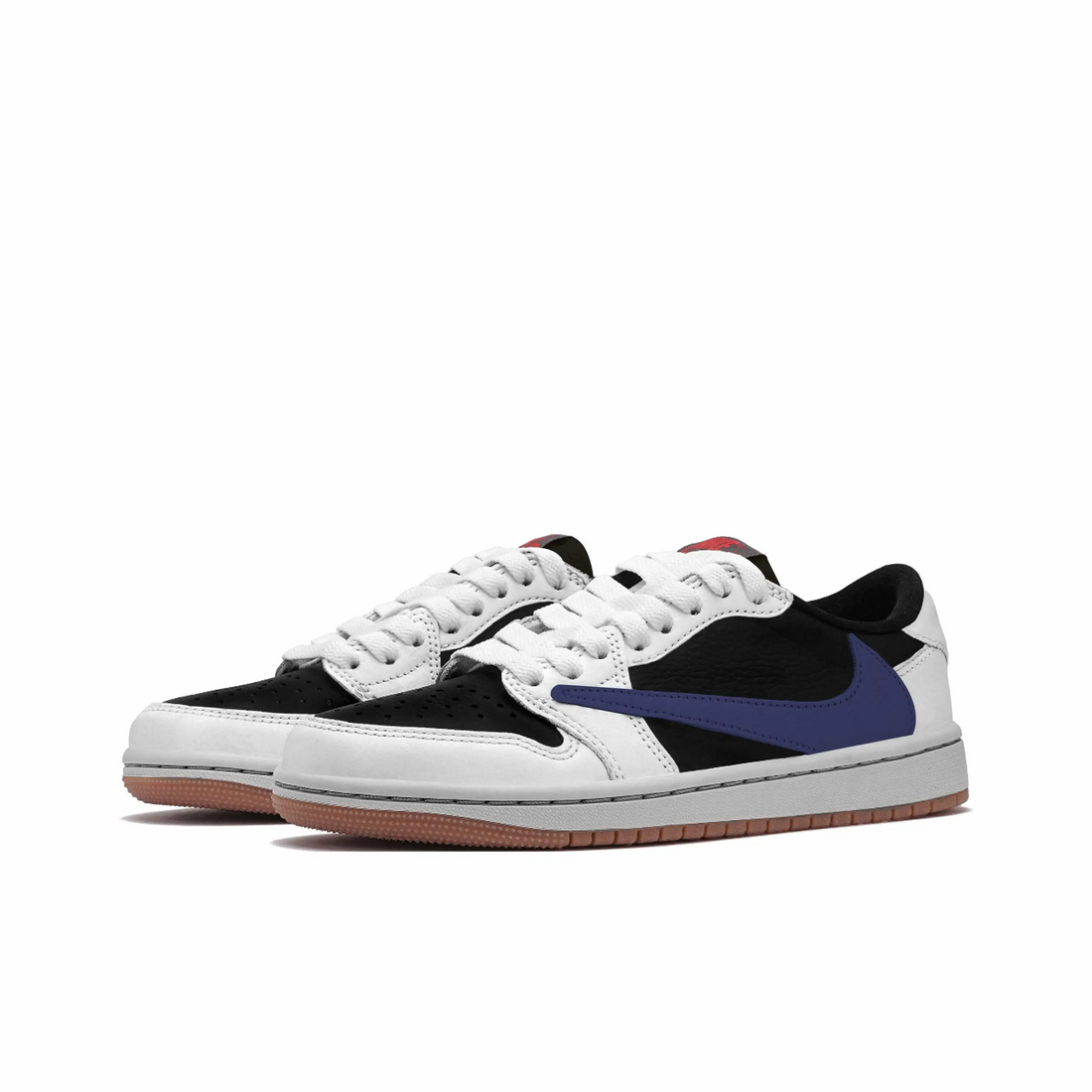 Travis Scott Jordan 1 Custom Jordans White Black Dark Blue