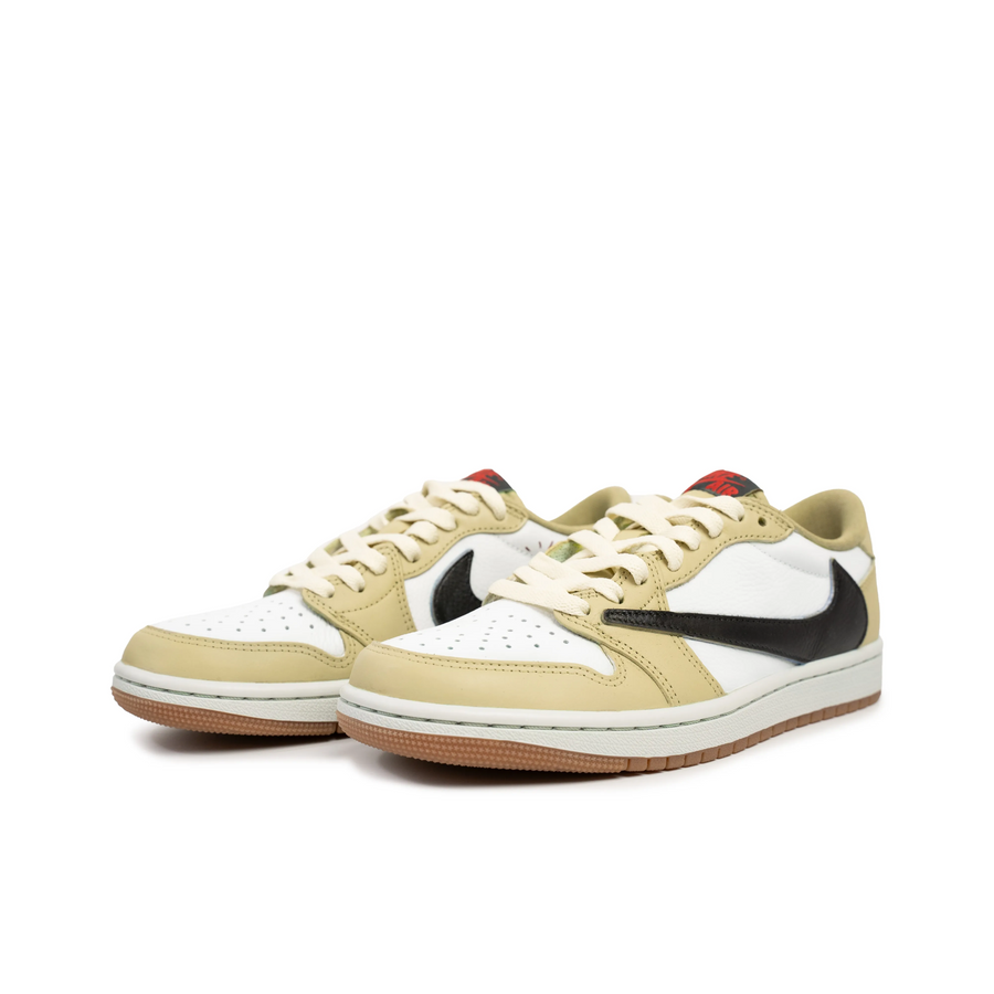 Travis Scott Jordan 1 Custom Jordans Earthy Brown White Black