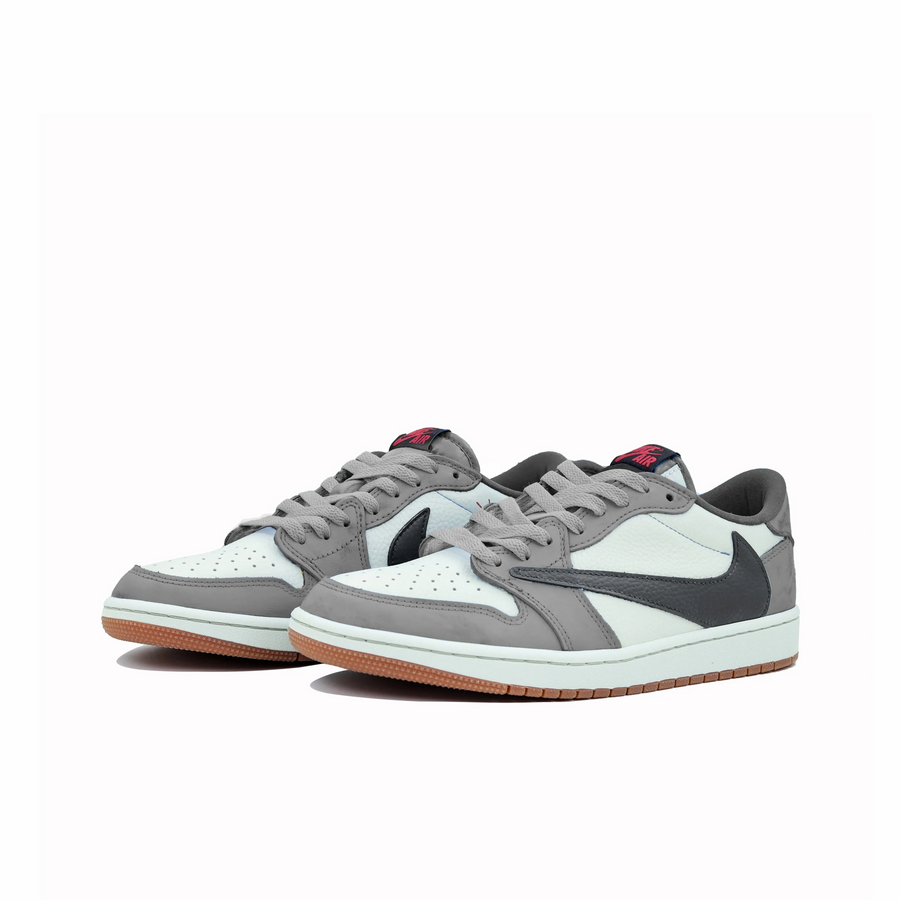 Travis Scott Jordan 1 Custom Jordans Grey White