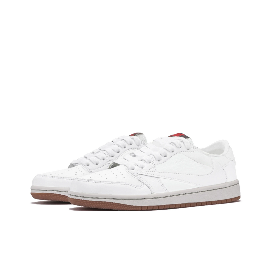 Travis Scott Jordan 1 Custom Jordans White Low