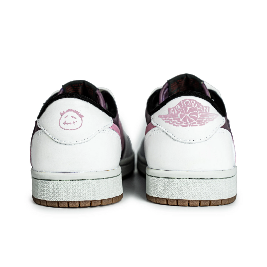 Travis Scott Jordan 1 Custom Jordans White Chocolate Pink