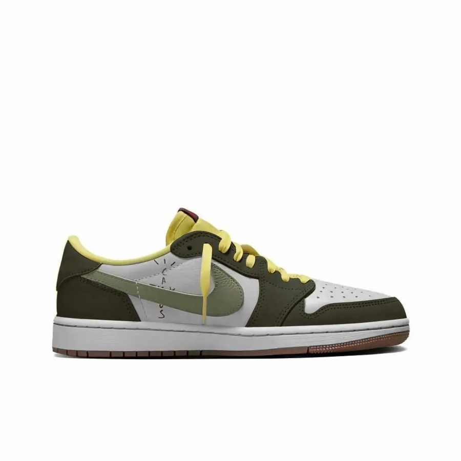 Travis Scott Jordan 1 Custom Jordans Dark Grey Green