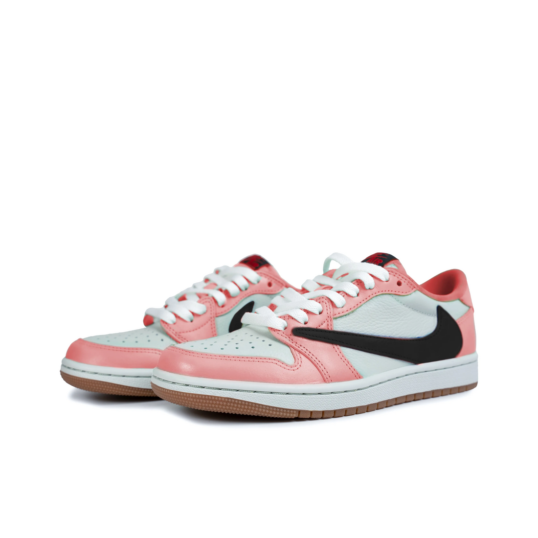 Travis Scott Jordan 1 Custom Jordans Pink White Black
