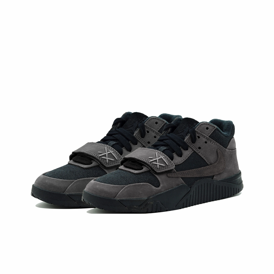 Travis Scott Jordan 1 Custom Jordans Black Dark Grey
