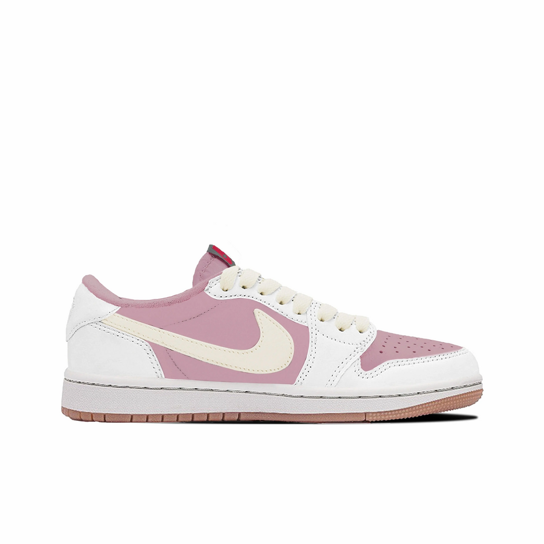Travis Scott Jordan 1 Custom Jordans Pink Off White Low