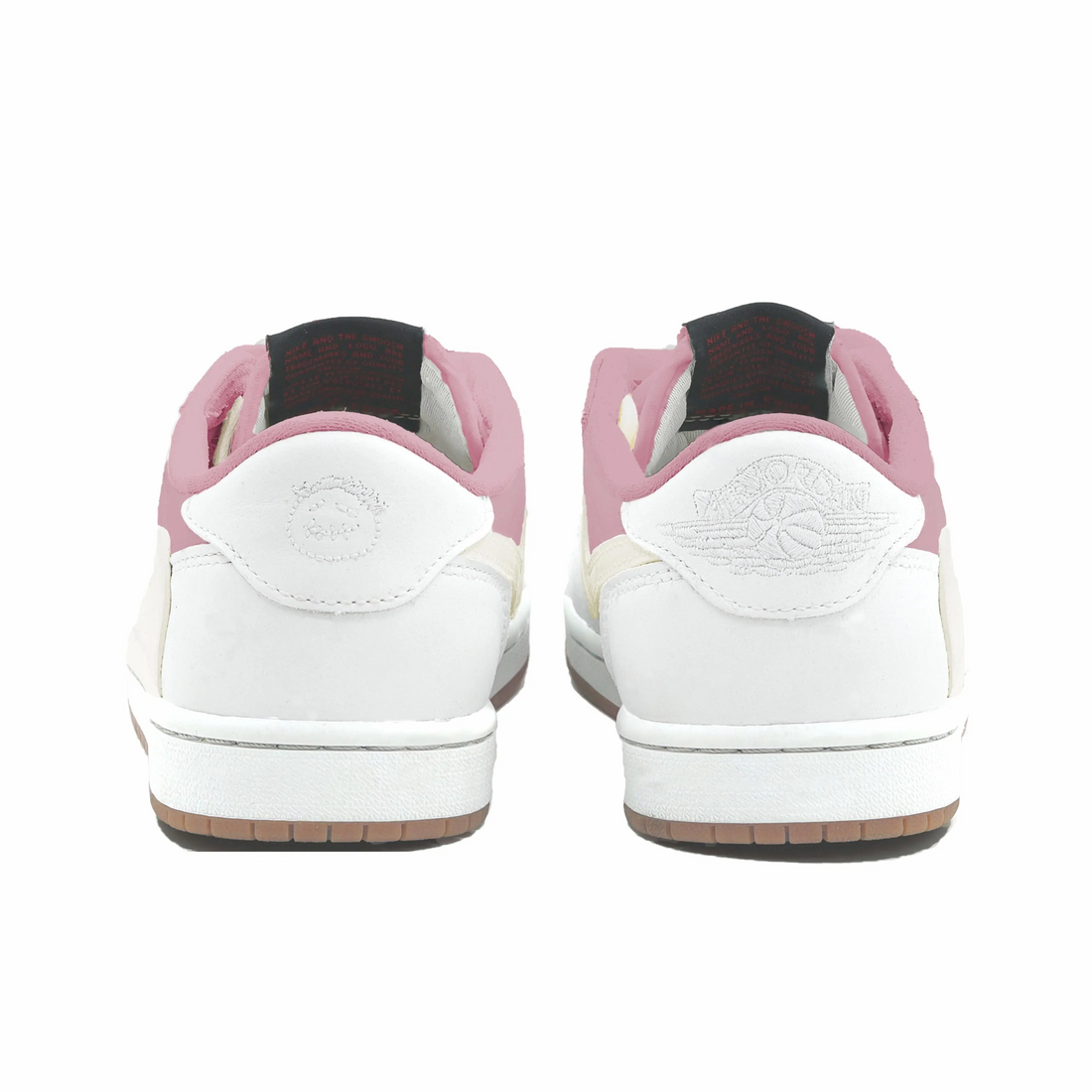 Travis Scott Jordan 1 Custom Jordans Pink Off White Low