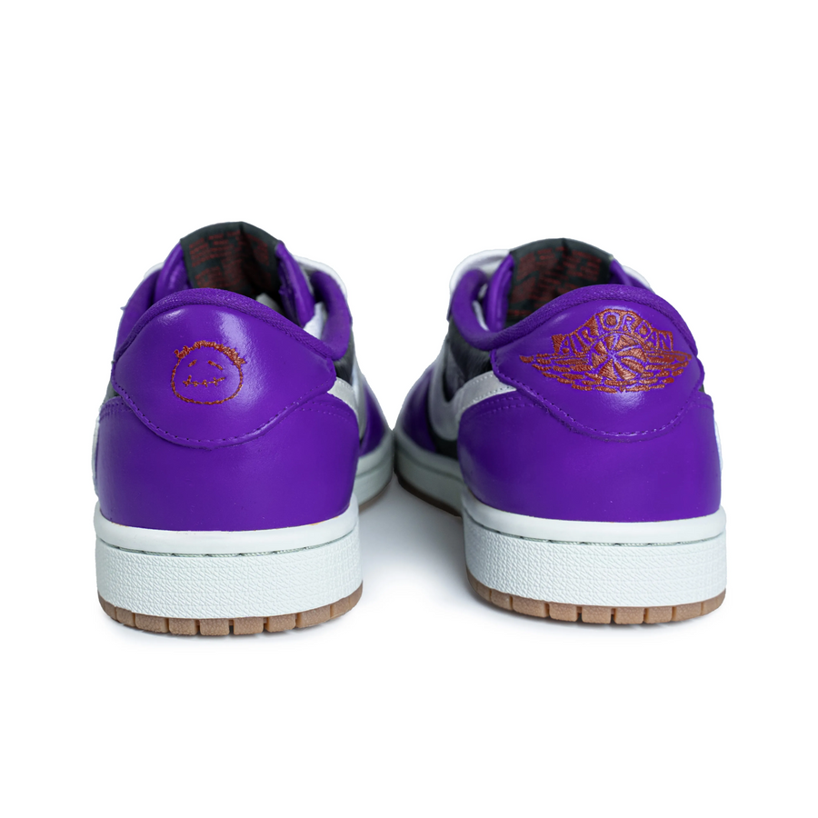 Travis Scott Jordan 1 Custom Jordans Purple Black White
