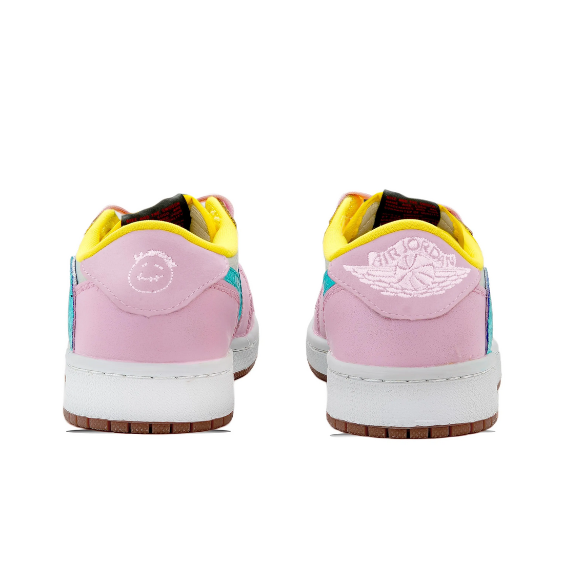 Travis Scott Jordan 1 Custom Jordans Pink Green Black Yellow