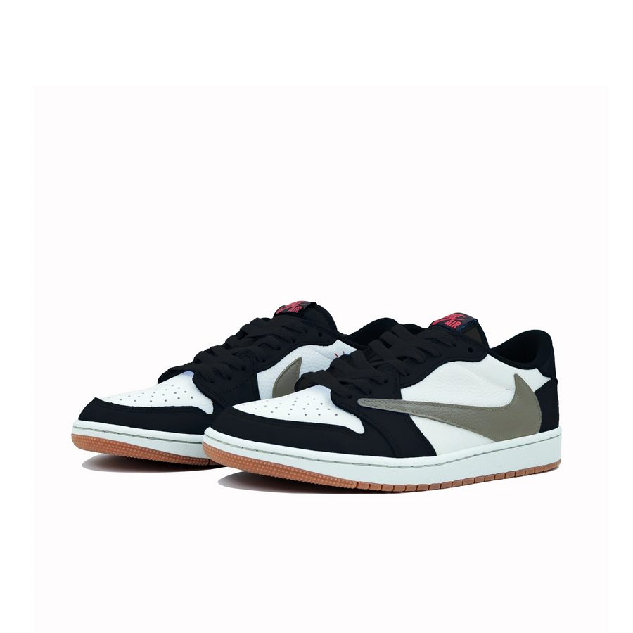 Travis Scott Jordan 1 Custom Jordans Black White Grey