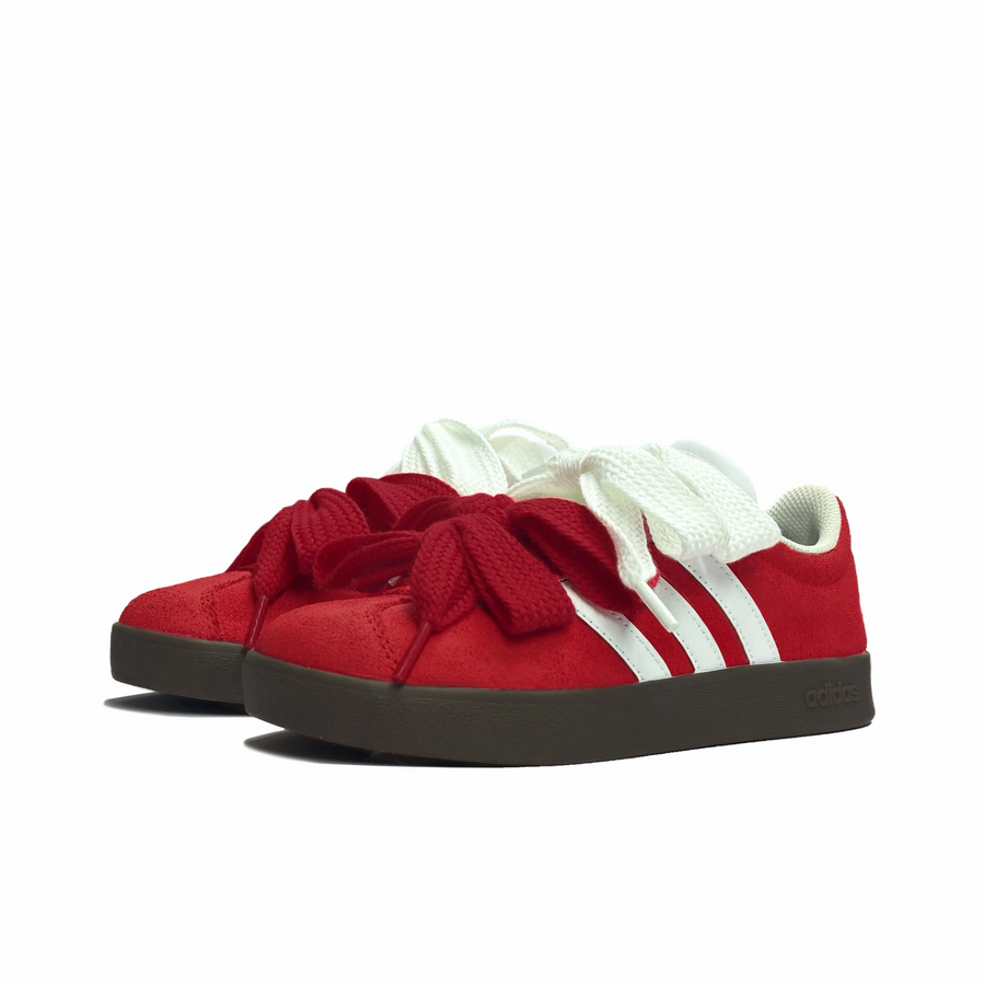 Red White Wide Laces - Adidas Samba Custom