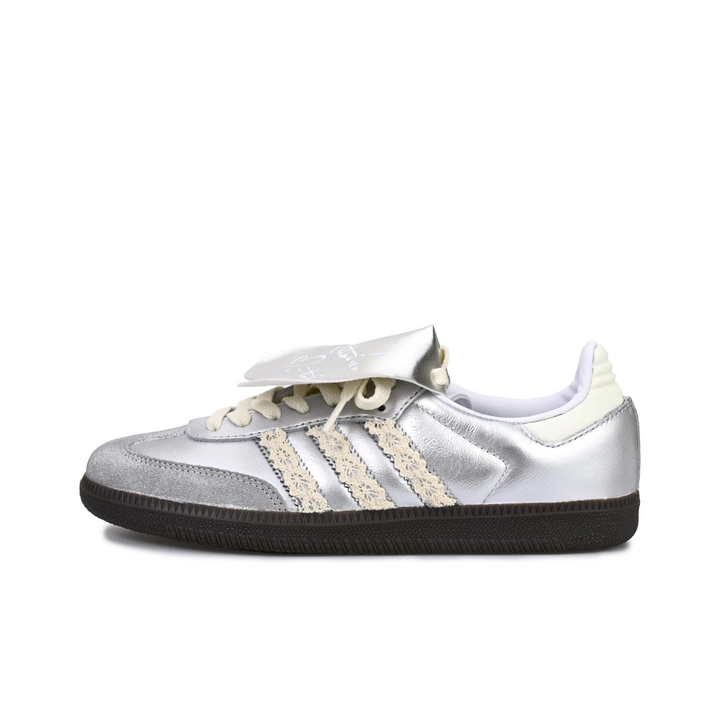 Sliver Beige Lace - Adidas Samba Custom