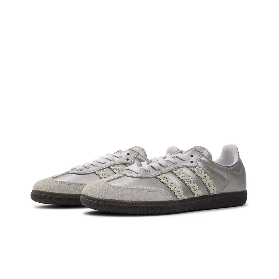 Sliver With Laciness - Adidas Samba Custom