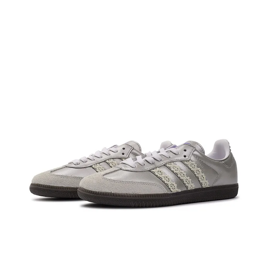 Sliver With Laciness - Adidas Samba Custom