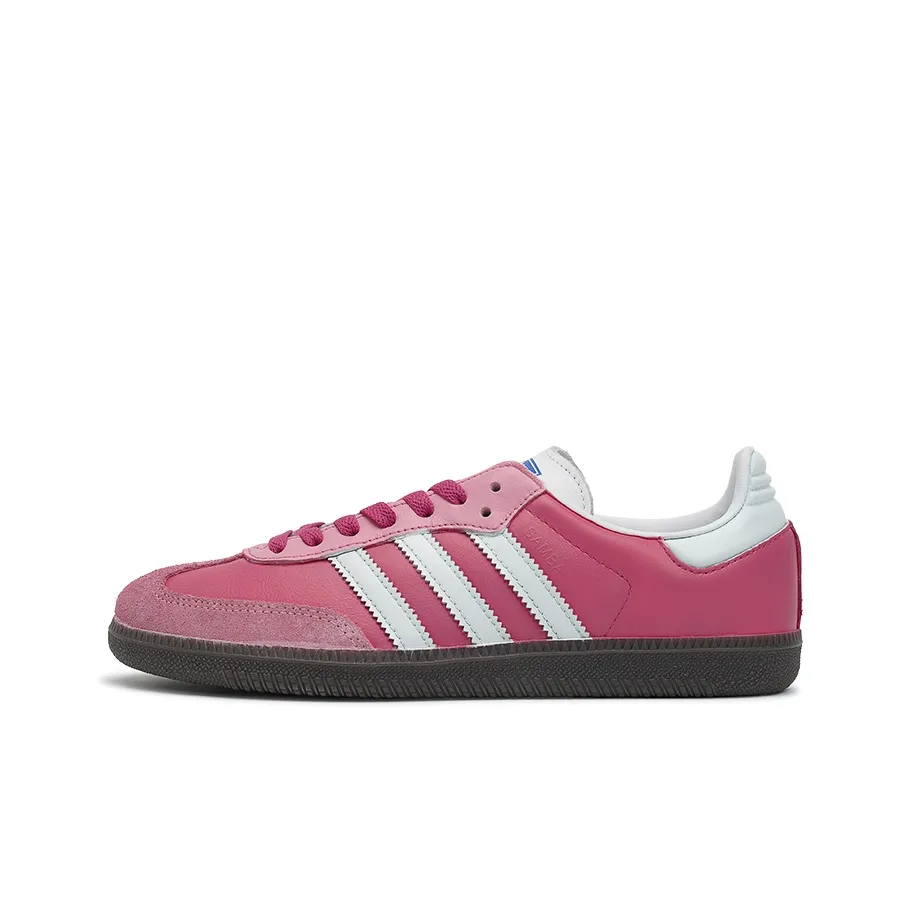 Barbie Pink White- Adidas Samba Custom