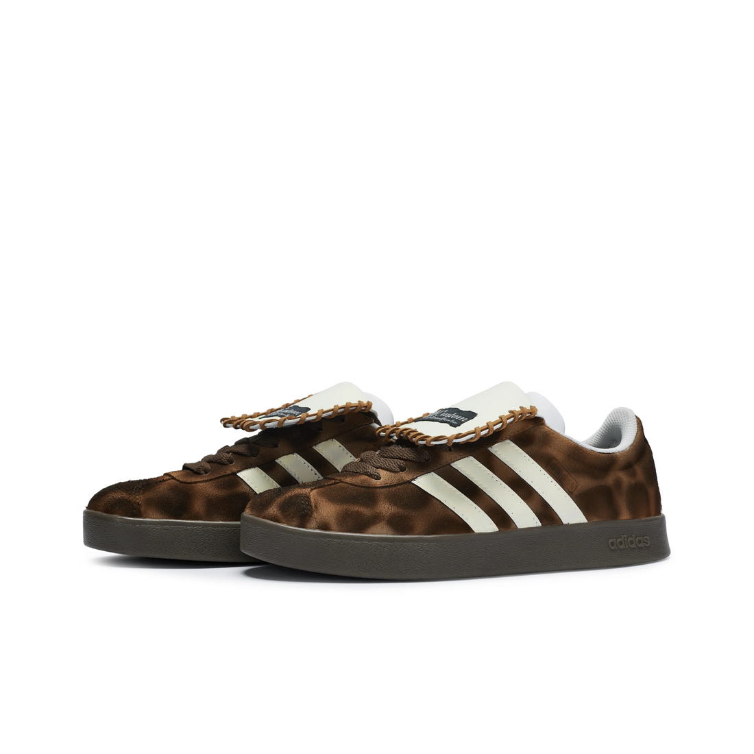Brown Leopard Print - Adidas Samba Custom