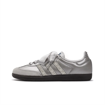 Sliver Off White Lace - Adidas Samba Custom