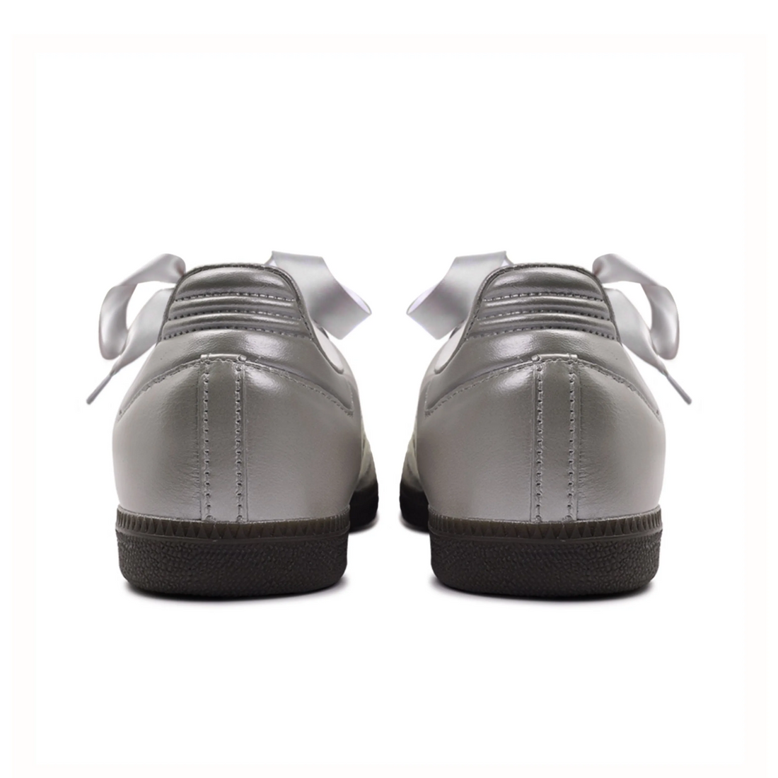 Sliver Off White Lace - Adidas Samba Custom