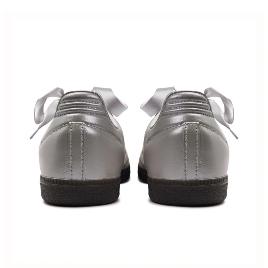 Sliver Off White Lace - Adidas Samba Custom