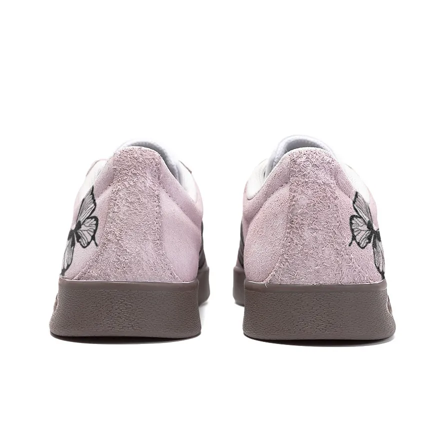 Light Purple Black Butterfly - Adidas Samba Custom