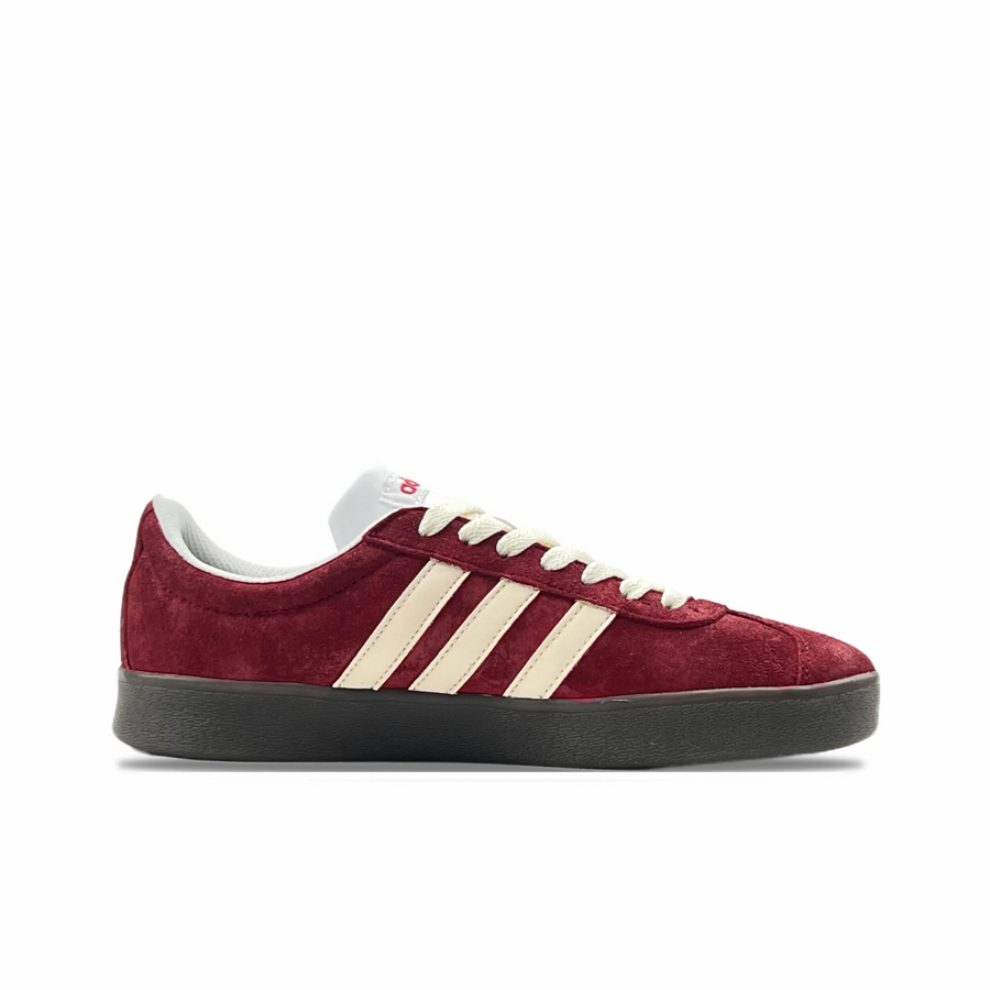 Dark Red White - Adidas Samba Custom