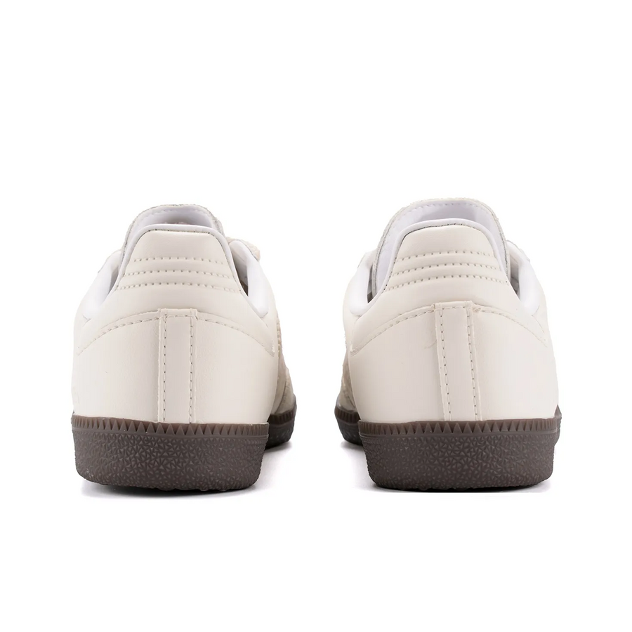 Cream Color With Leopard Print - Adidas Samba Custom