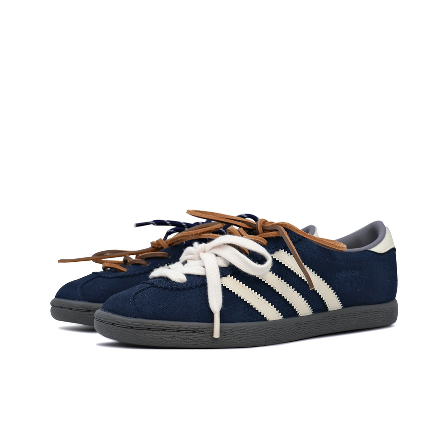 Dark Blue White - Adidas Samba Custom