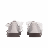 Sliver-grey White Lace Wedding Shoes - Adidas Samba Custom