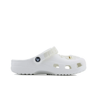 Custom Crocs White Lace Bow With Pearls Wedding Shoes