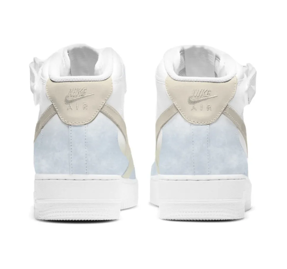 Custom Air Force 1 Mid Cornfield Blue Khaki